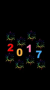 2017, colorful, happy, holidays, new