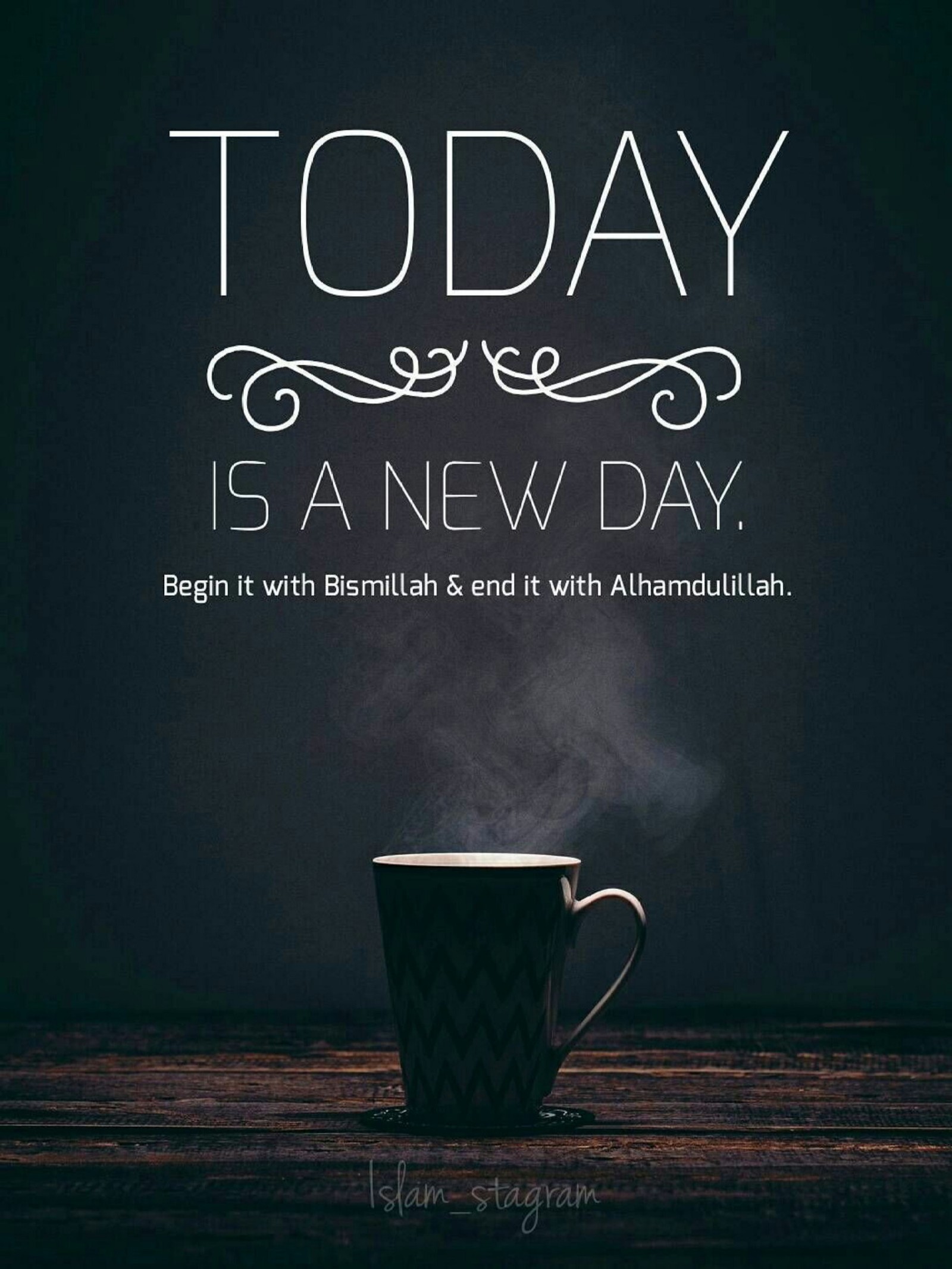 alhamdulillah, bismillah, cup, day, islamic Download Wallpaper