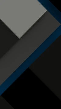 Dynamic Abstract Composition in Black, Blue, and Gray Tones