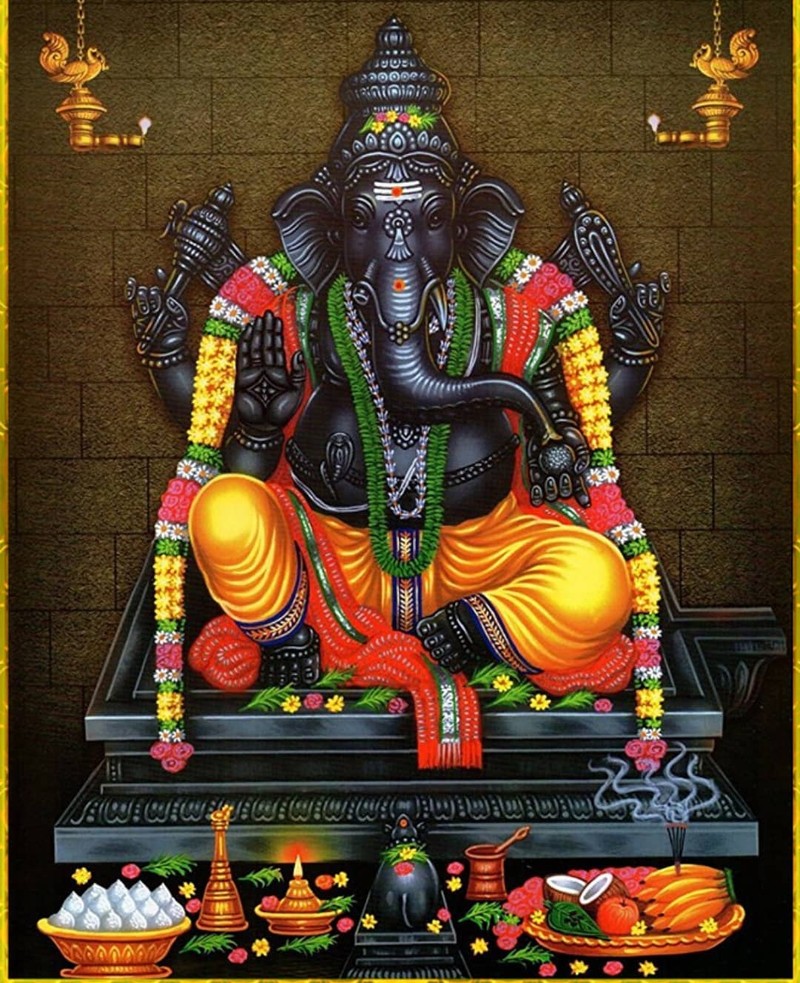 Картина статуи господа ганеши (ганеша, ganesha, лорд)