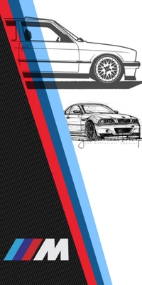 Diseño de BMW M3 Motorsport: Siluetas icónicas y emblema