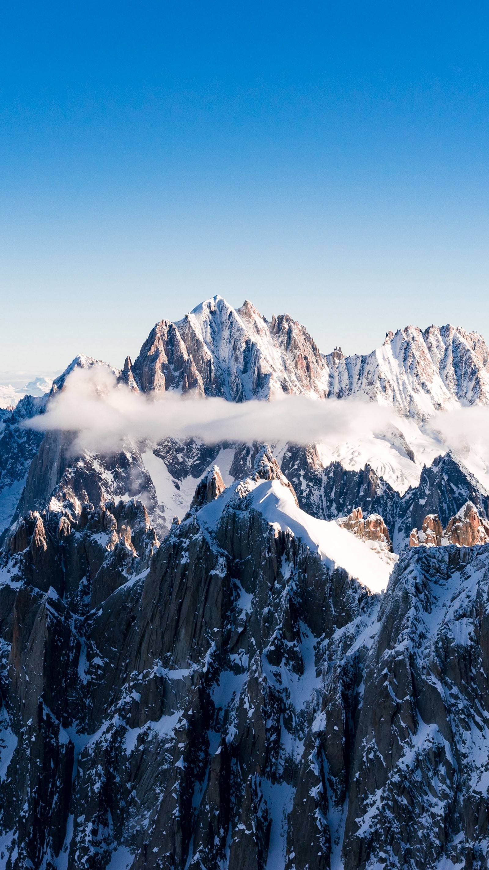 Скачать обои монблан, mont blanc, гора, вершина, снег