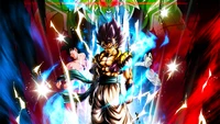 dragon ball legends, super saiyan, gogeta, broly, anime