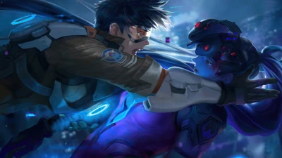 Tracer e Widowmaker: Um Encontro Tenso em Overwatch