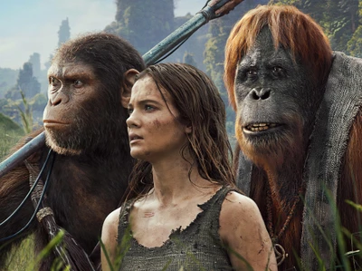 freya allan, kingdom of the planet of the apes, 2024 movies, noa planet of the apes, movies