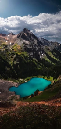 natur, wasser, wolke, berg, wasserressourcen