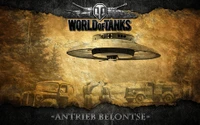 World of Tanks: Antrieb Belonste - Eine dunkel texturierte Schlachtszene