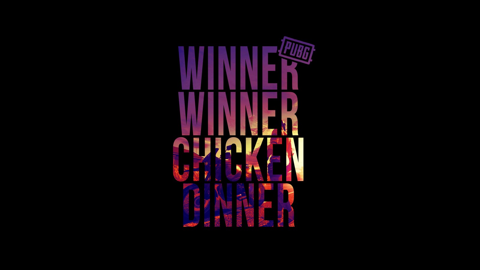 Скачать обои winner winner chicken dinner, amoled, черный фон, 5k, черный темный