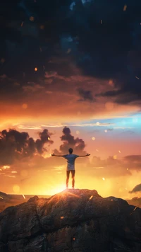 cloud, atmosphere, world, people in nature, afterglow wallpaper