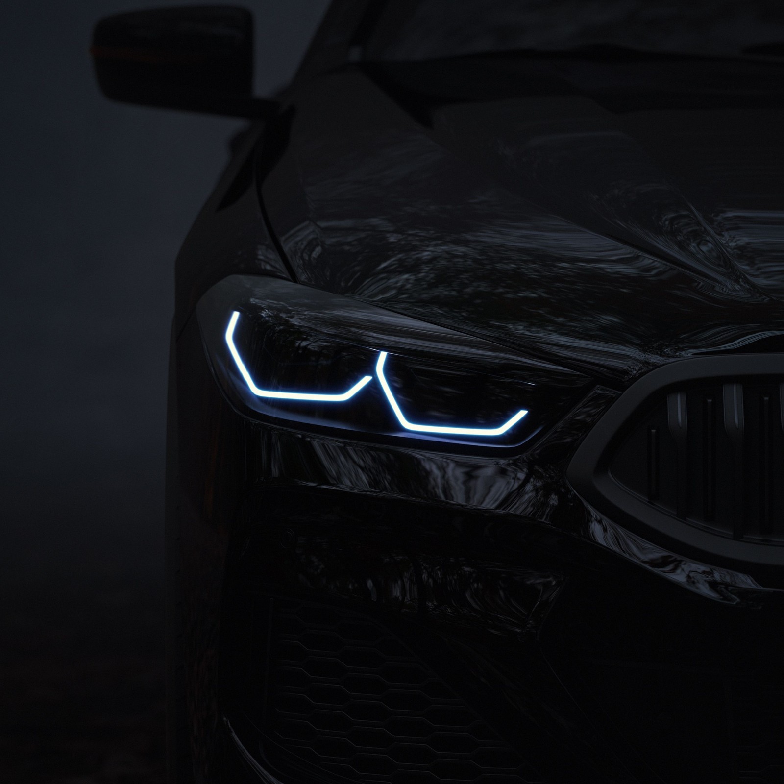 Les nouveaux phares à led de bmw sont incontournables pour la bmw (bmw, voitures, voiture de sport, bmw i8, capuche)