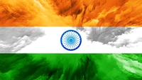 tricolour flag, indian flag, national flag, flag of india, 5k