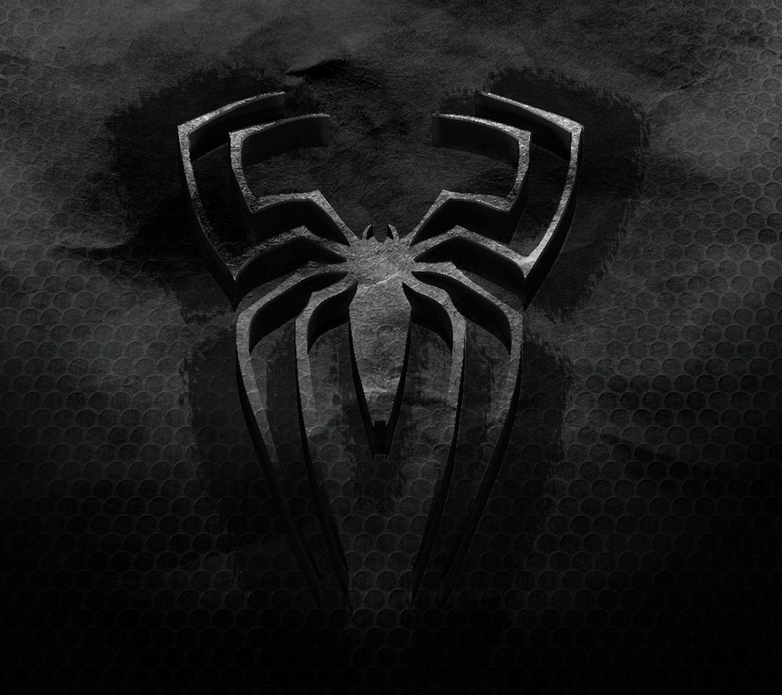 The amazing spider - man logo on a black background (cartoon, comics, dc, drawn, hollywood)