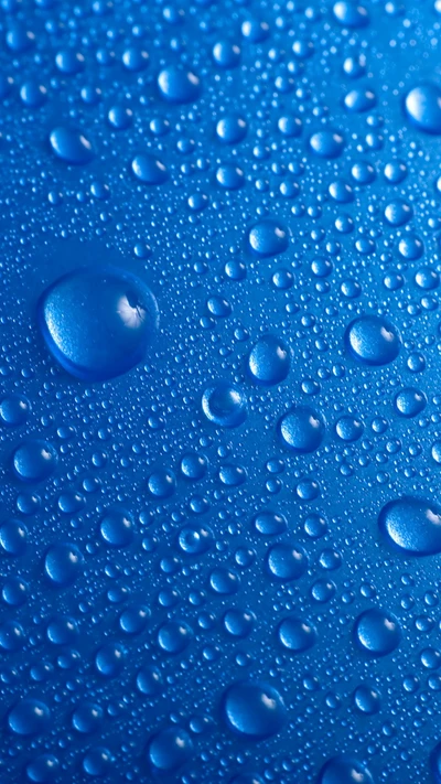 azul, gotas, gotas de lluvia, agua, gotas de agua