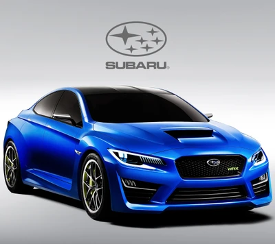 Concepto Subaru WRX 2013 en azul