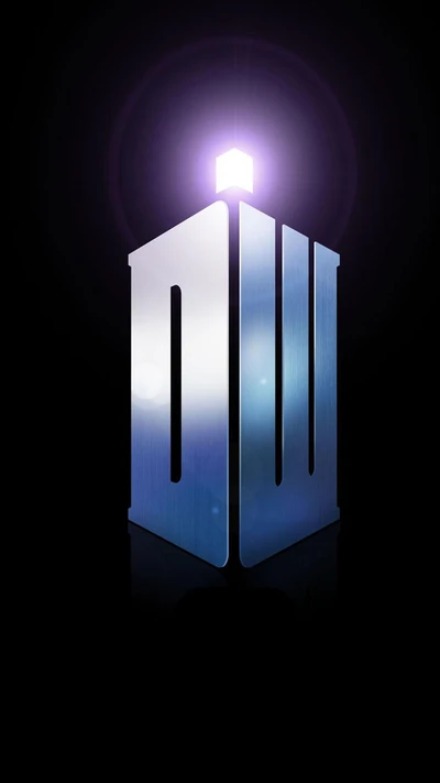 Logotipo de Doctor Who com emblema de Senhor do Tempo