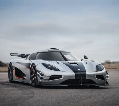 koenigsegg, prata, branco