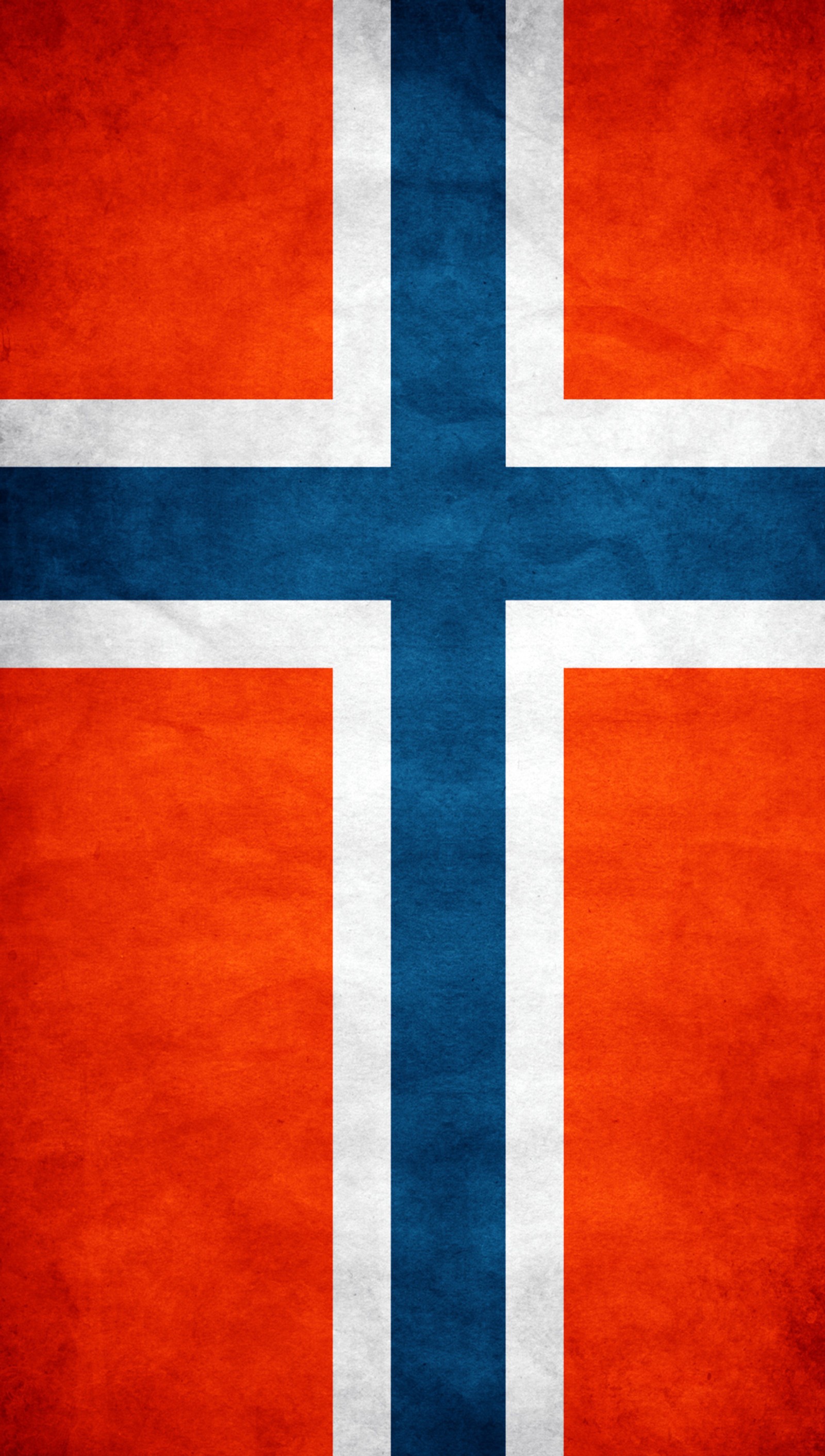 Um close da bandeira da noruega em um fundo vermelho e azul (bandeira, bandeiras, noruega)