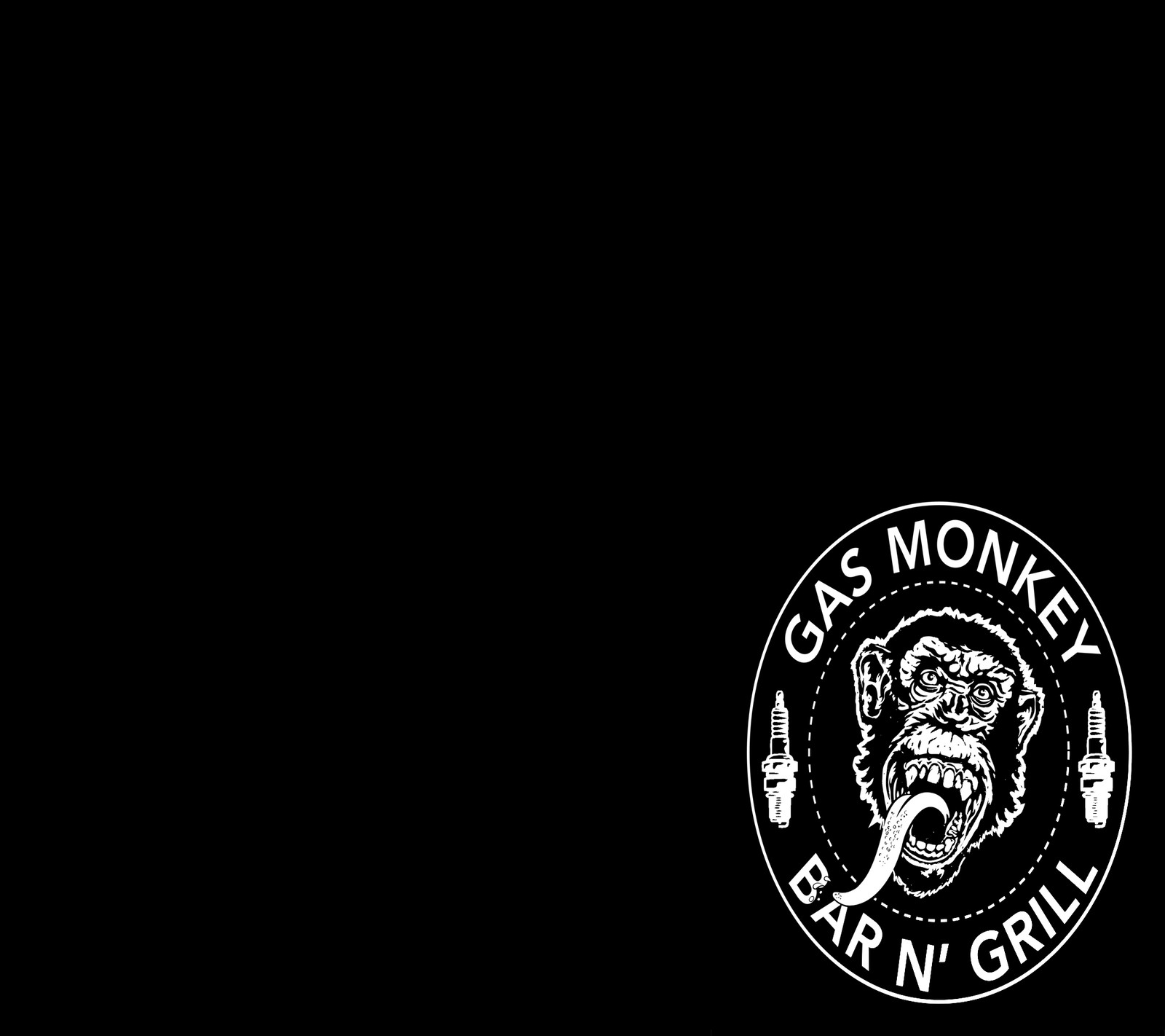 A close up of a monkey logo on a black background (amazing, car, coche, cool, gas)