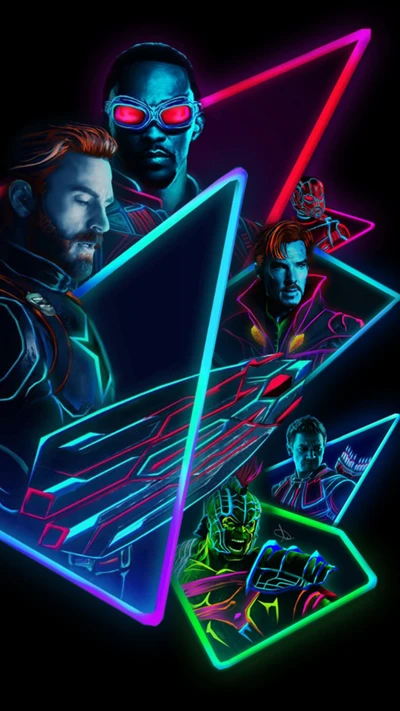 Vingadores Neon: Tributo à Guerra Infinita