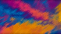 Vibrant Abstract Sky: A Colorful Blend of Red, Orange, Violet, and Blue