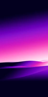 Horizons calmes dans des nuances de violet et de rose