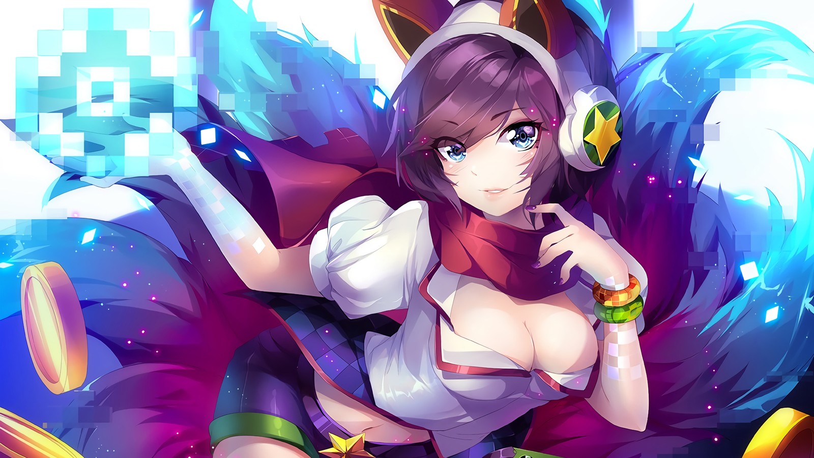 ahri, lol, league of legends, video game, arcade wallpaper