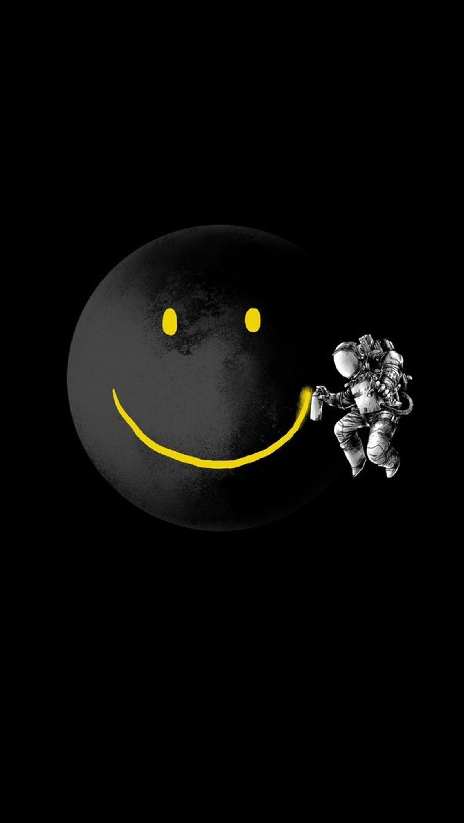 life, moon, smile wallpaper