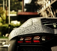 aventador, lamborghini, wet car wallpaper