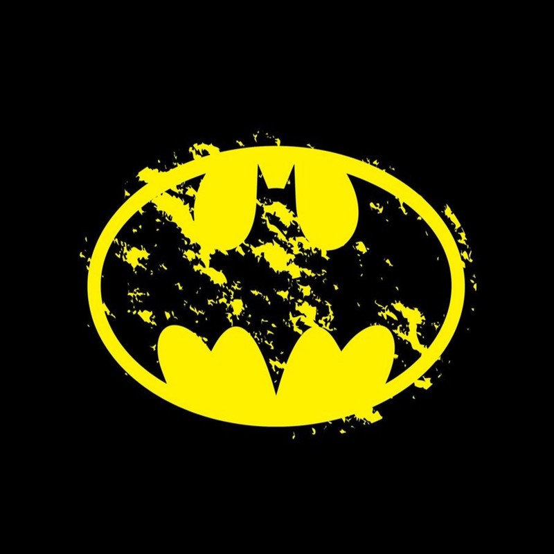 Логотип бэтмена на черном фоне (batman, логотип)