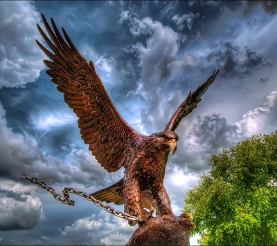 águila, cielo