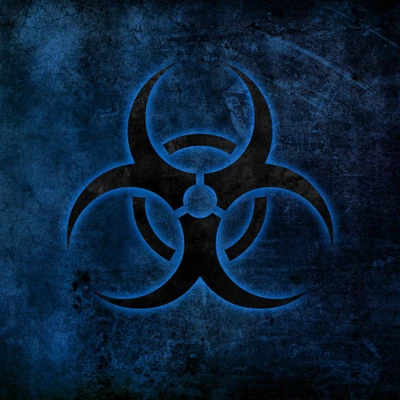 biohazard, bleu