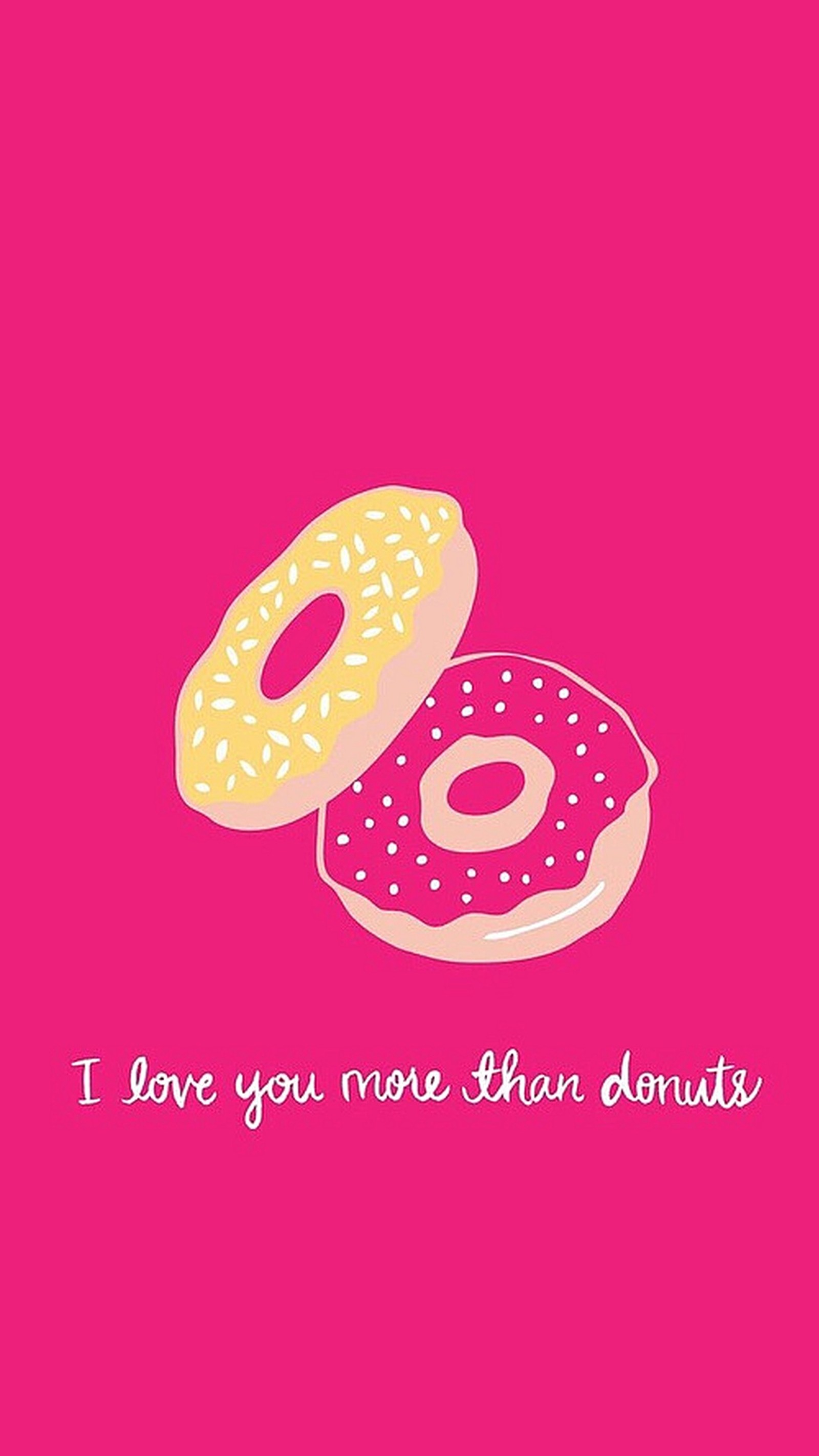 Um close de dois donuts com granulado sobre eles (amor, more than donuts)