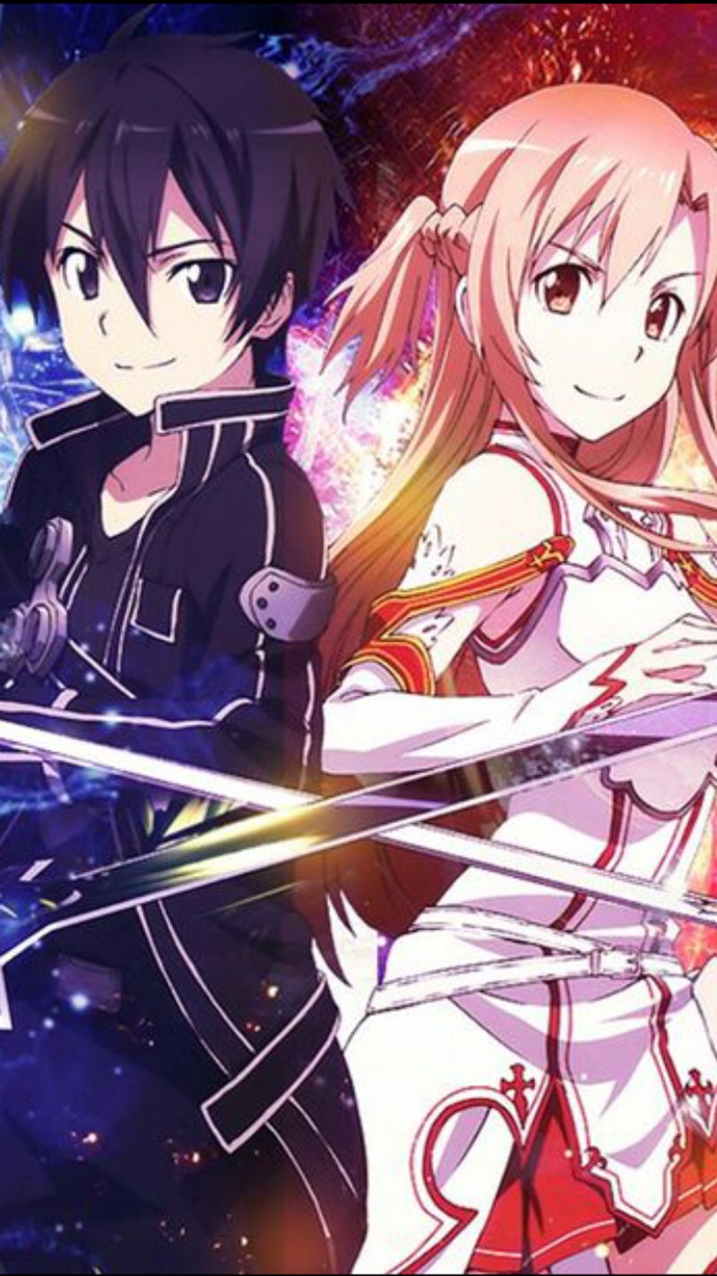 Меч звезд (аниме, anime, искусство, асуна, kirito)