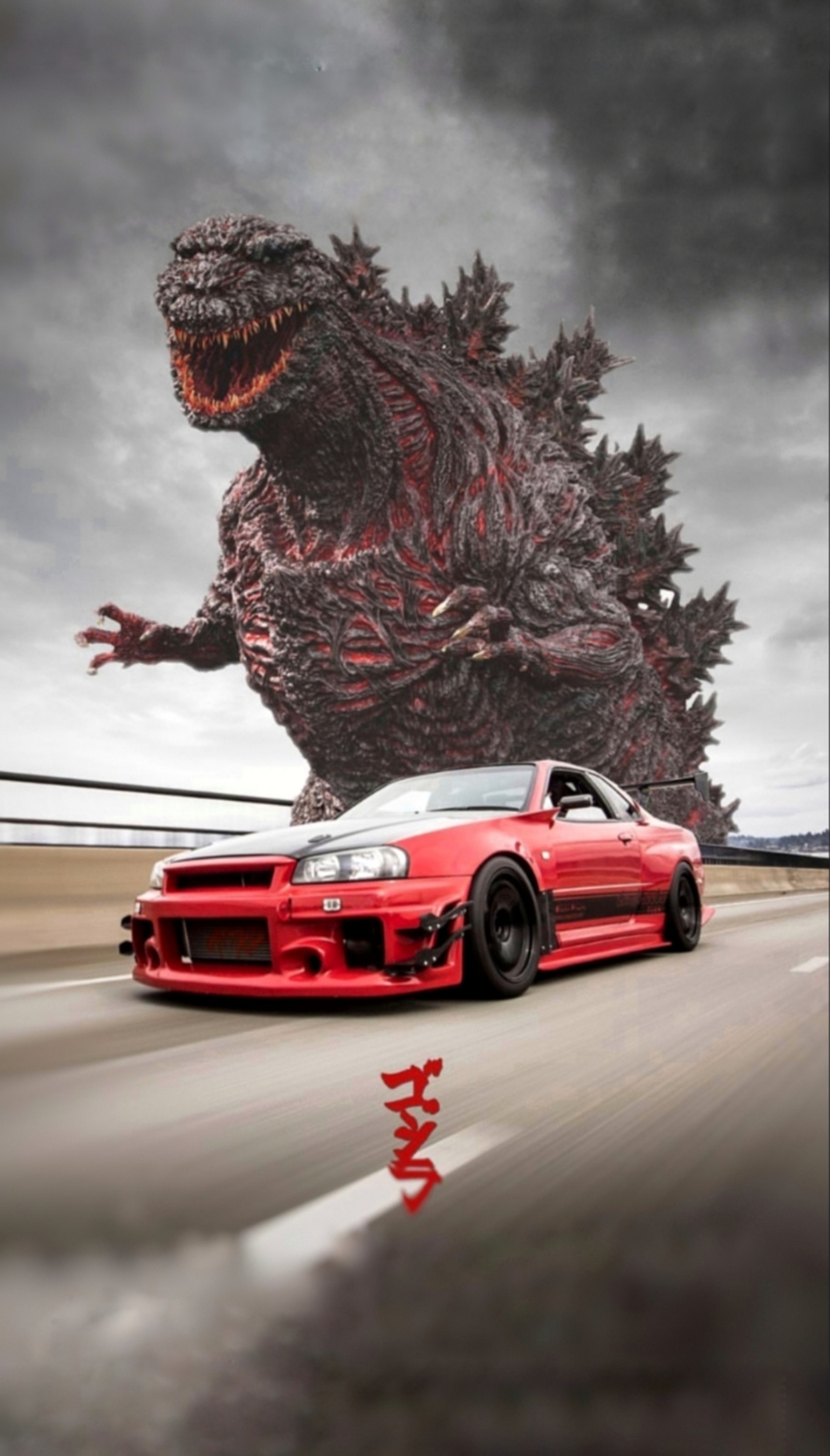 godzilla, gtr, nissan, r34, skyline wallpaper