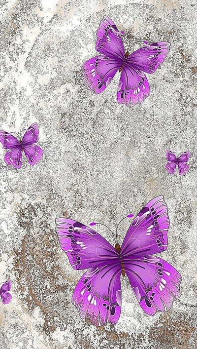 papillons, lilas