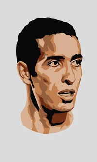 Stylized Portrait of Mohamed Trika