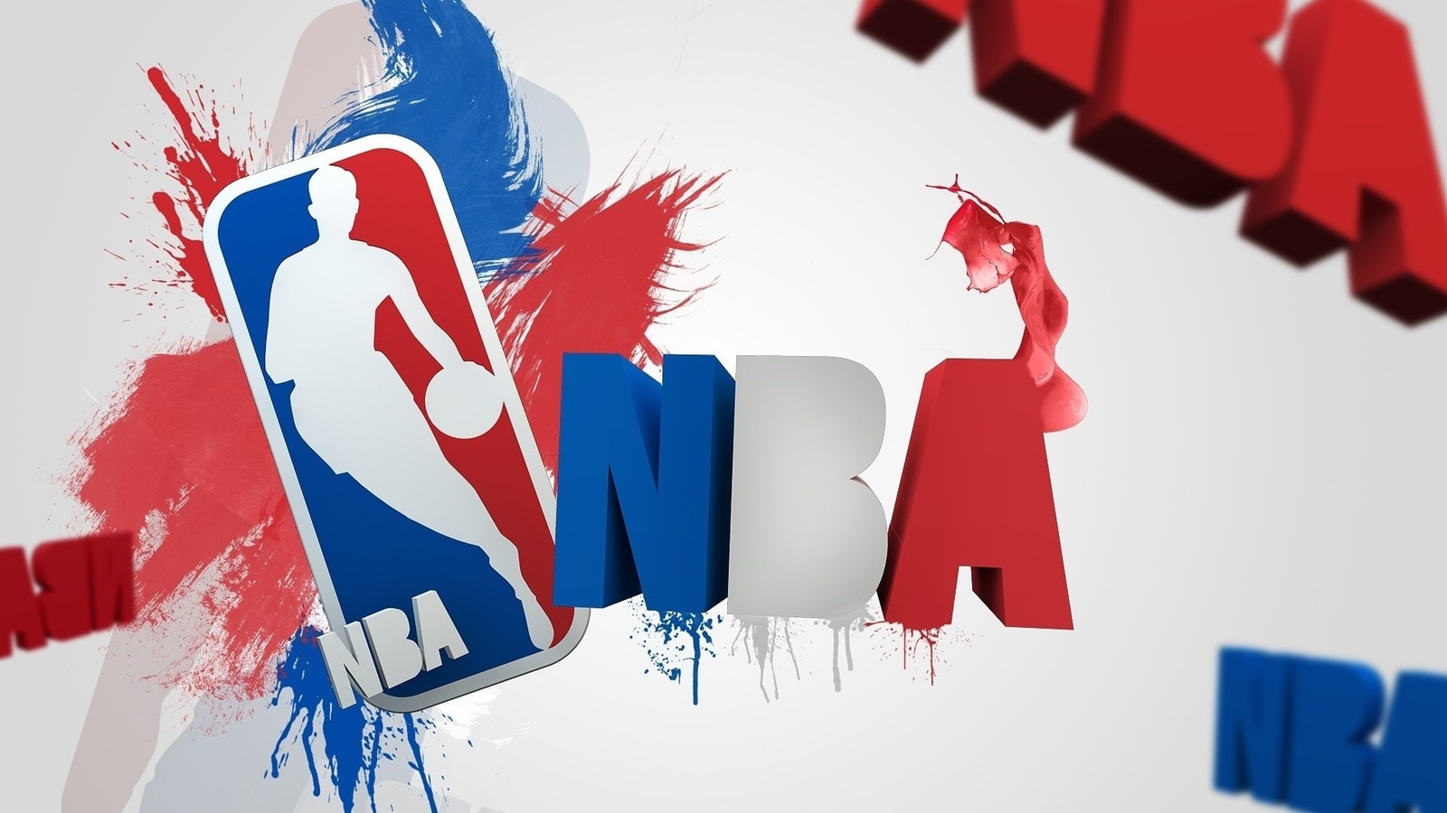 Nahaufnahme eines basketball-logos auf rotem und blauem hintergrund (basketball, grafikdesign, illustration, kunst, graphiken)