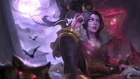 Lune de Sang Vayne : Élégance Ombreuse dans l'Art de League of Legends