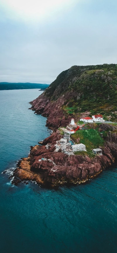 море, вода, гора, природный пейзаж, растение