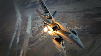 Boeing F/A-18E/F Super Hornet in Action: A Dynamic Display of Military Aviation Power