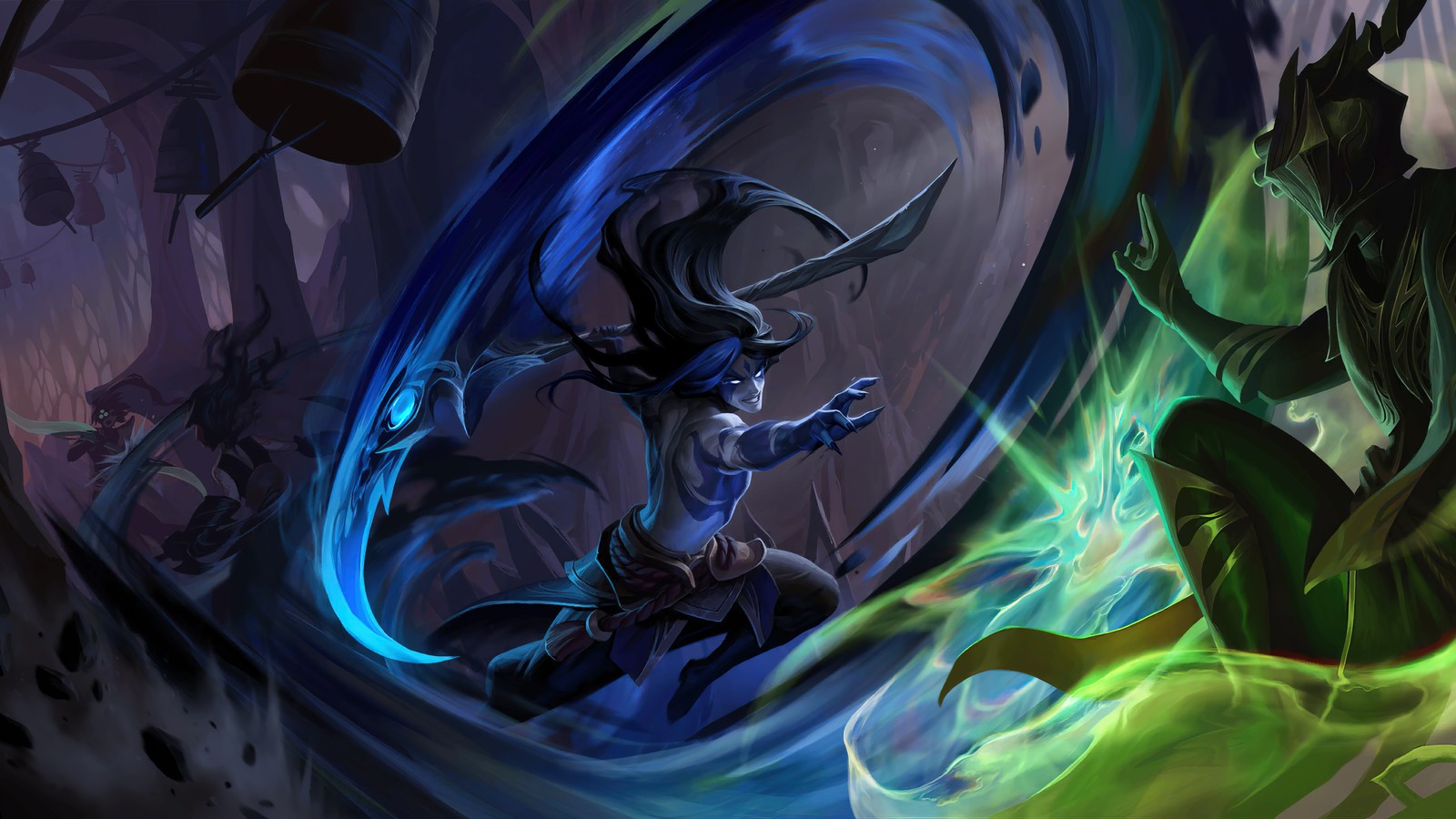 Descargar fondo de pantalla kayn, shadow assassin, lor, legends of runeterra, videojuego