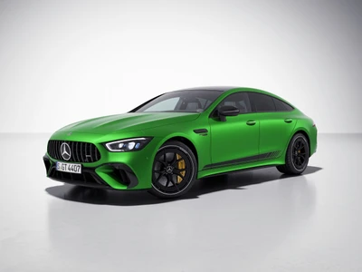 mercedes amg gt 63 s e performance, 4 door coupe, 2022, white background, hybrid cars