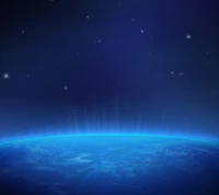 blue, planet, sky, stars wallpaper