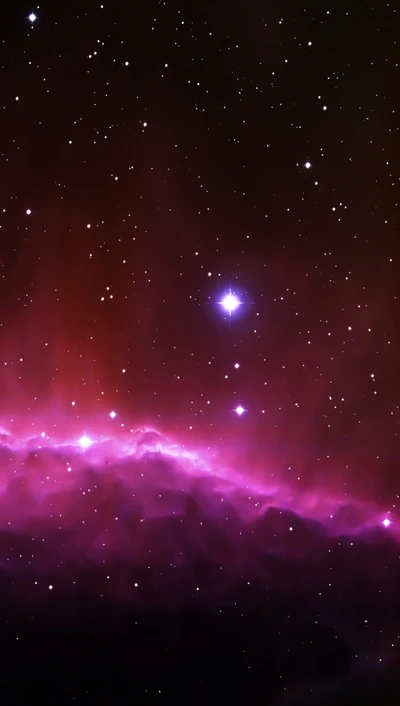 galáxia, rosa, espaço, estrelas