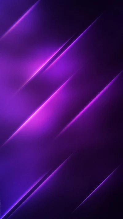 Vibrant Purple Abstract Digital Art with Diagonal Light Stripes