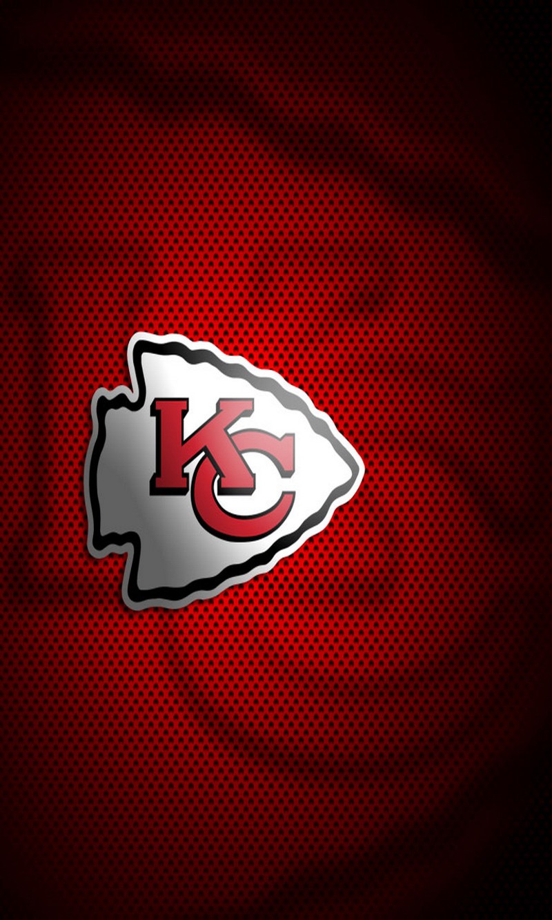 Логотип kansas chiefs на красном фоне (шефы, футбол, канзас сити чиз, kansas city chiefs, nfl)