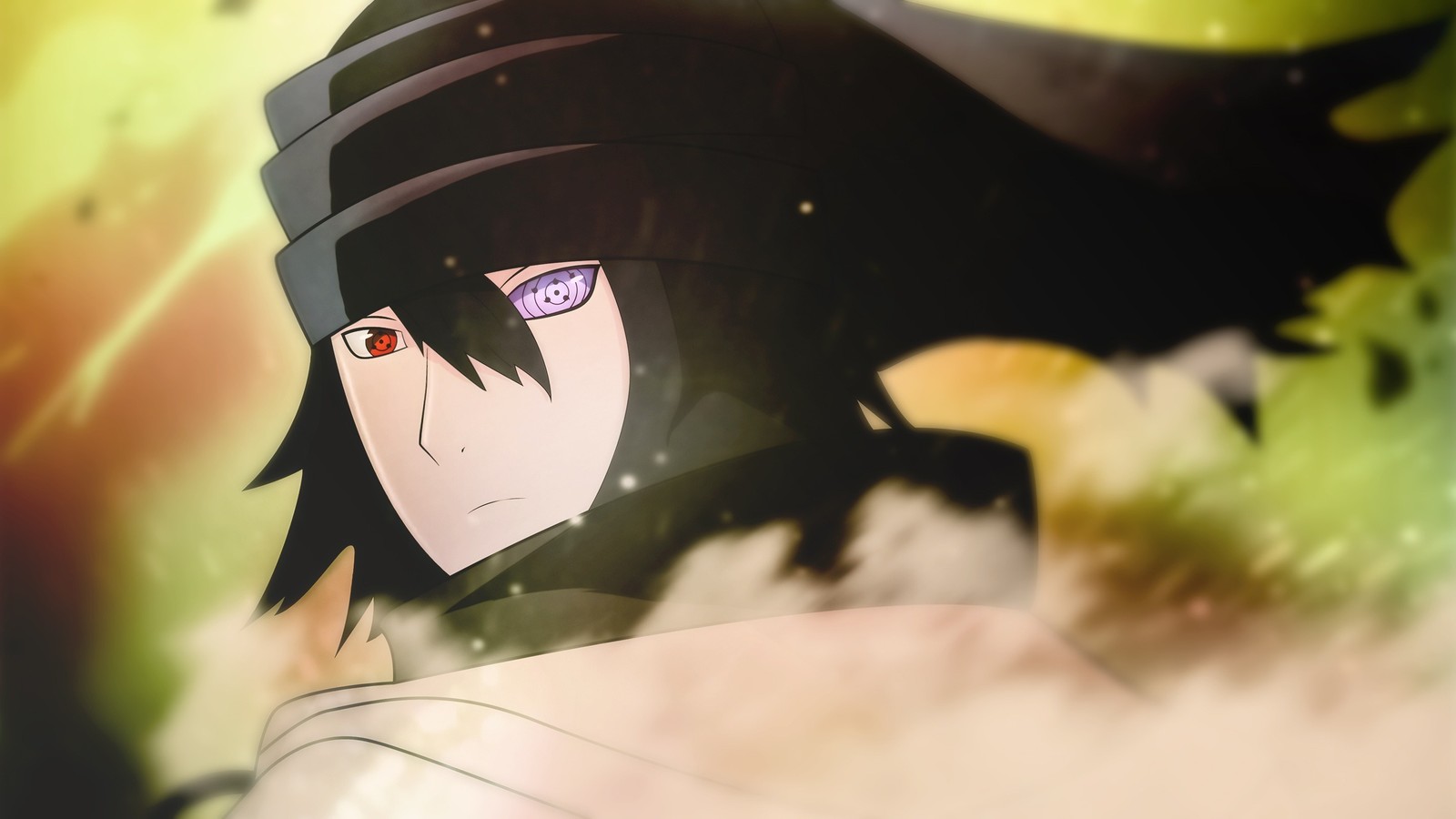 Anime, cheveux noirs, yeux, chapeau noir, manteau noir, anime, cheveux noirs, yeux (sasuke uchiha, bouche, génial, cheveux noirs, front)