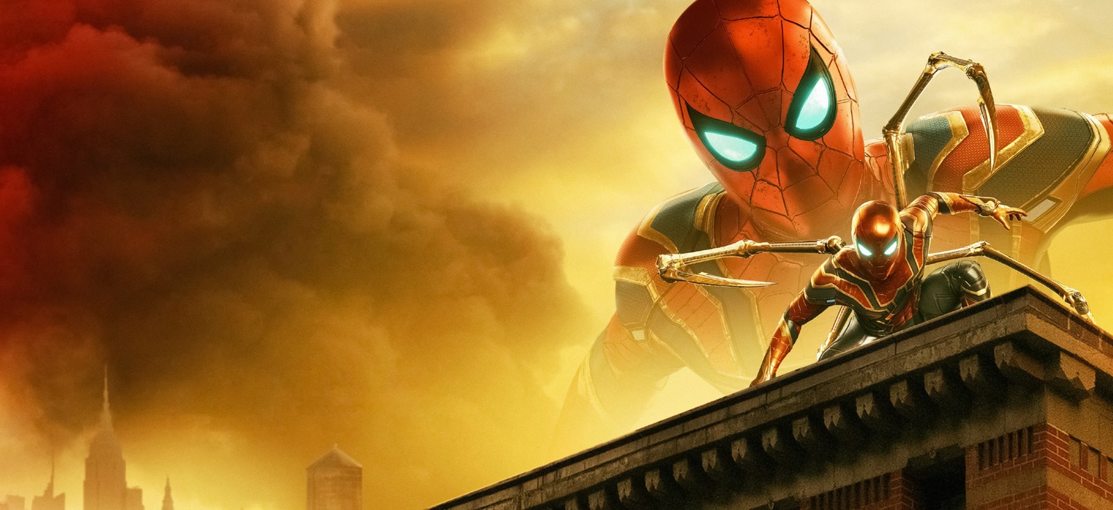 Spider-man et l'incroyable spider-man (spider man loin des siens, spider man far from home, iron spider, spiderman, films)