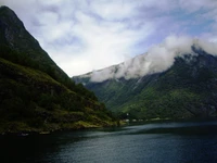 highland, mountainous landforms, mountain, fjord, nature