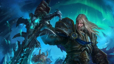 rey lich, arthas menethil, espada, world of warcraft, videojuego